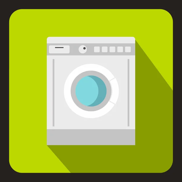 Ícone da máquina de lavar roupa, estilo plano —  Vetores de Stock