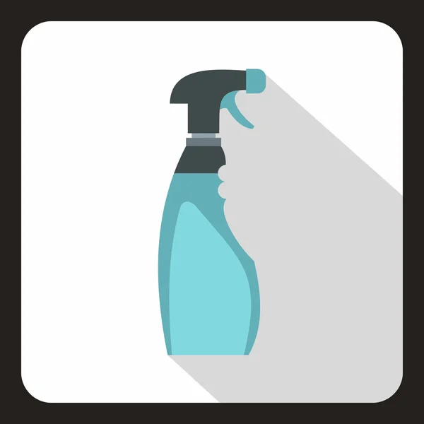 Blue sprayer icon, flat style — Stock Vector