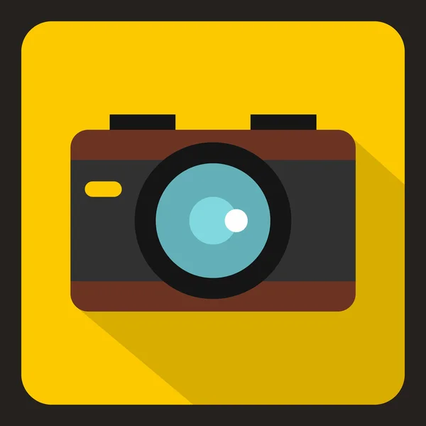 Camera icon, flat style — Stock Vector