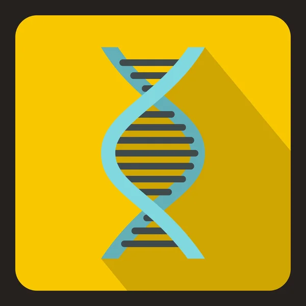 Icono de ADN, estilo plano — Archivo Imágenes Vectoriales