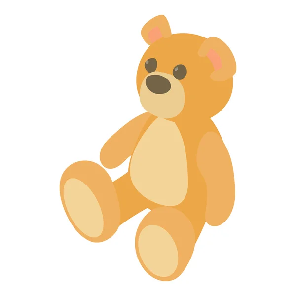 Значок плюшевого ведмедя, мультиплікаційний стиль — стоковий вектор