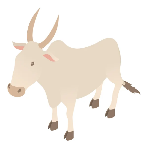 Icono de vaca, estilo de dibujos animados — Vector de stock