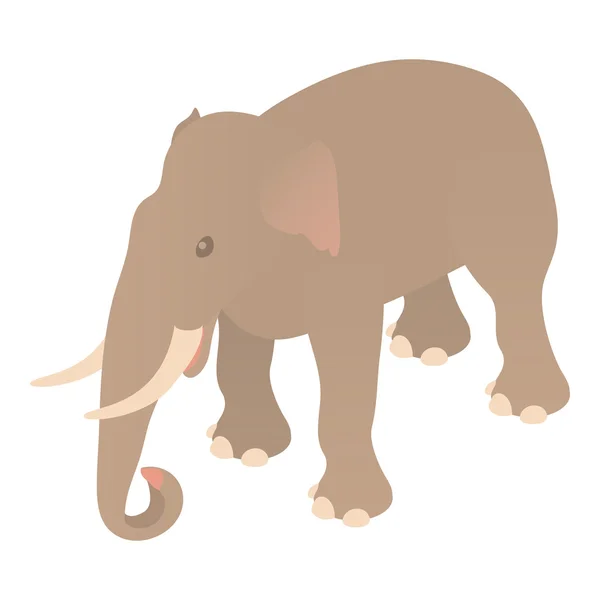 Icono de elefante, estilo de dibujos animados — Vector de stock