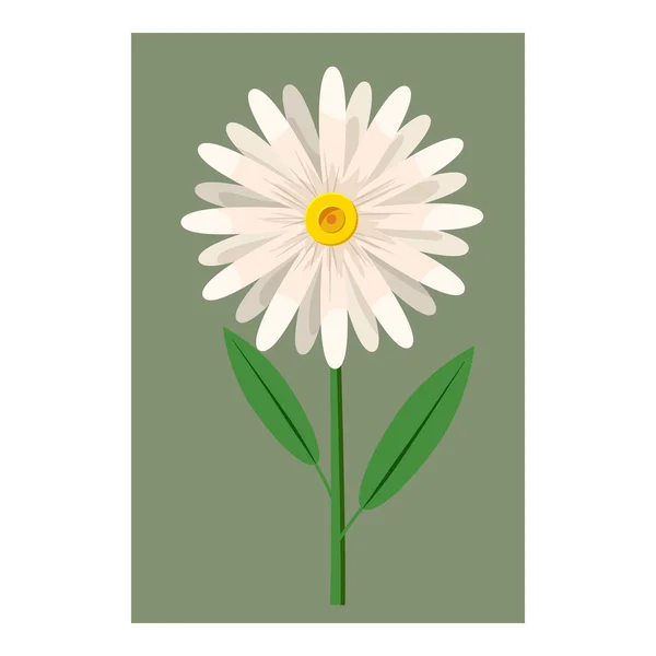 Icono de flor, estilo de dibujos animados — Vector de stock