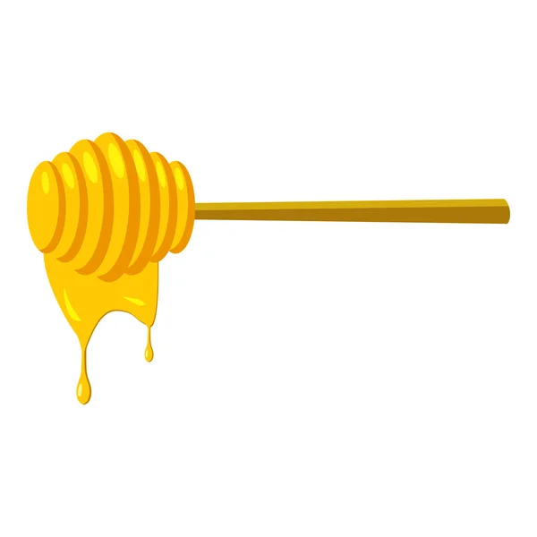 Stick for honey icon, cartoon style — Stock Vector