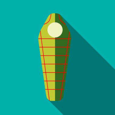 Düz stil uyku tulumu simgesine