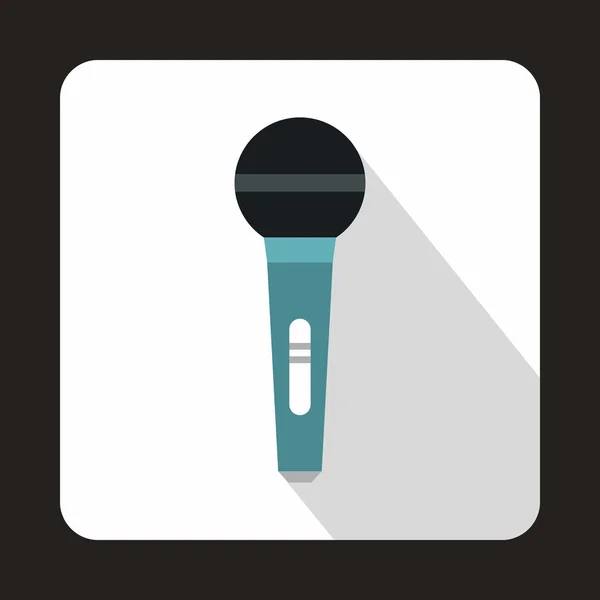Bezdrátový mikrofon ikona v plochý — Stockový vektor
