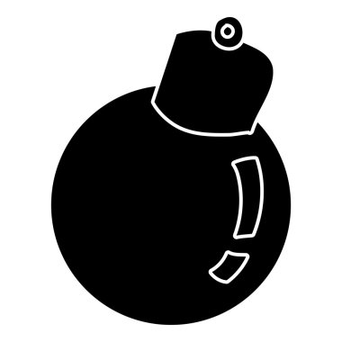 Noel ağacı simgesini, basit tarzı için topu