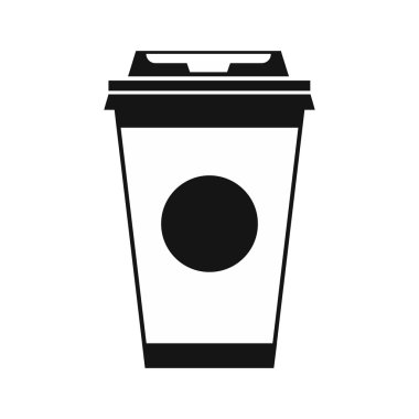 Kağıt kahve fincanı simge, basit tarzı