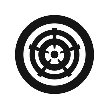 Araba tekerlek simgesi basit tarzı