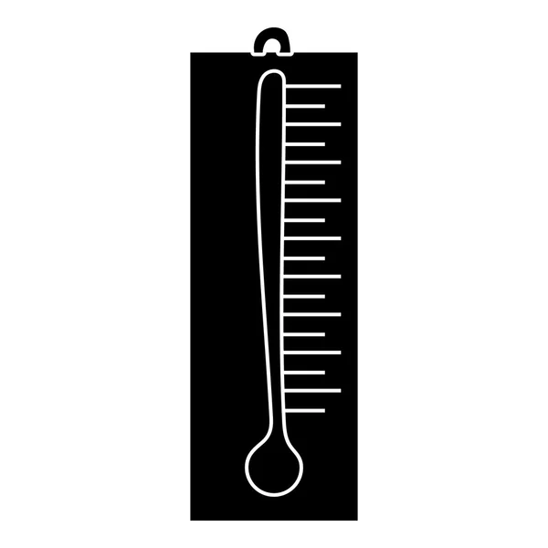 Thermometer-Symbol im einfachen Stil — Stockvektor