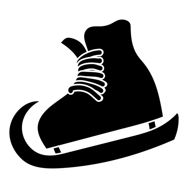 Het pictogram van de schaatsen, eenvoudige stijl — Stockvector