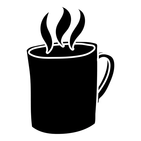 Mug of hot drink icon, simple style — Stock Vector