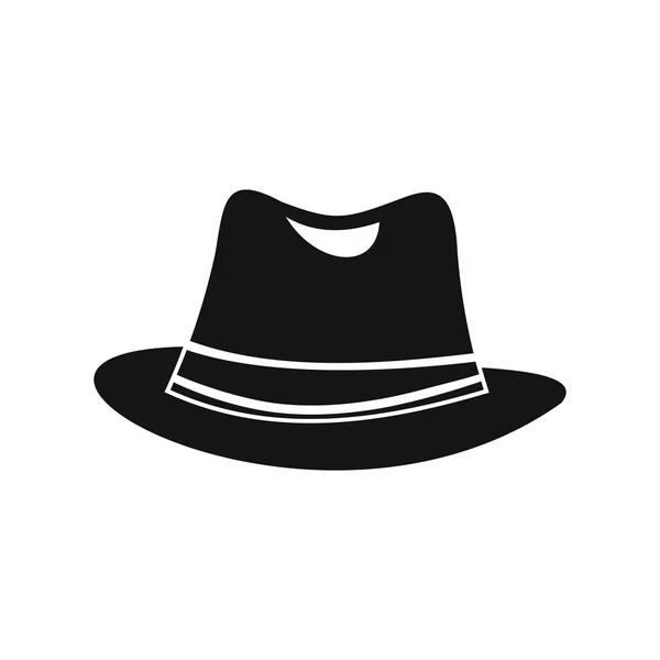 Chapeau icône dans un style simple — Image vectorielle