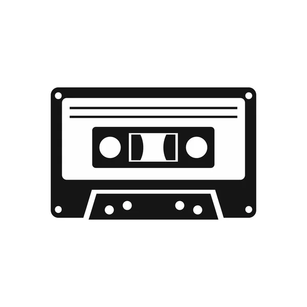 Cassette tape icon, simple style — Stock Vector