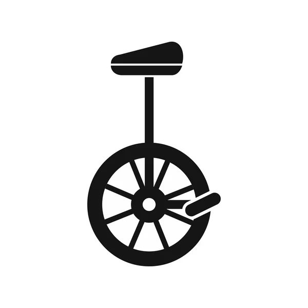 Unicycle ikona w prostym stylu — Wektor stockowy