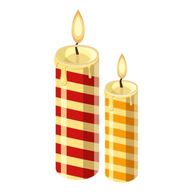 Noel mum simgesi, karikatür tarzı