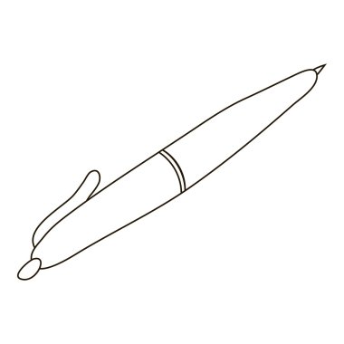 Kalem simgesi, anahat stili