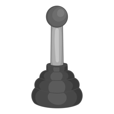 Shift kolu simgesi, siyah tek renkli stil