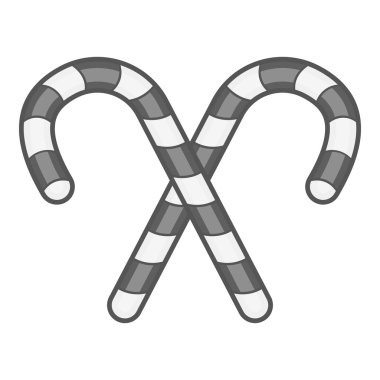 Şeker kamışı simgesi, siyah monokrom tarzı