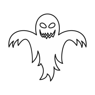 Hayalet simgesi, anahat stili