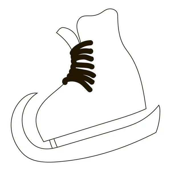 Skates icon, outline style — Stock Vector