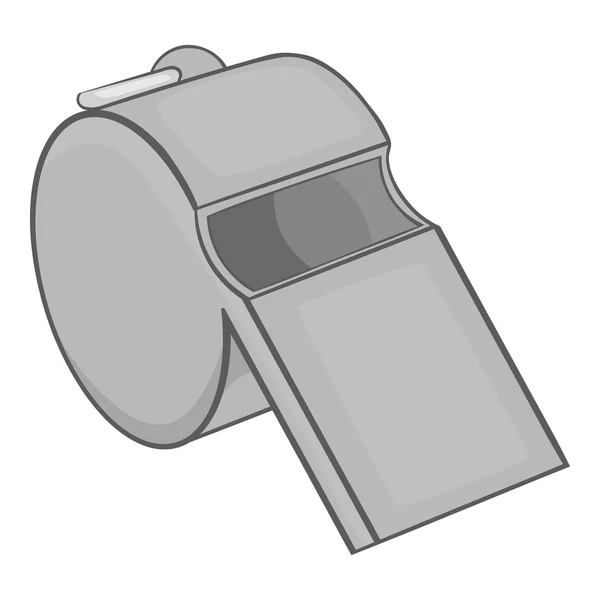 Whistle icon, black monochrome style — Stock Vector