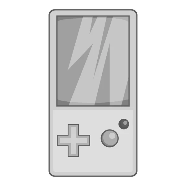 Oyunlar için Tetris simgesi, siyah tek renkli stil — Stok Vektör