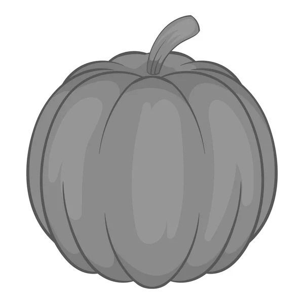 Icono de calabaza, estilo monocromo negro — Vector de stock