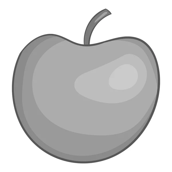Ícone da Apple, estilo monocromático preto — Vetor de Stock