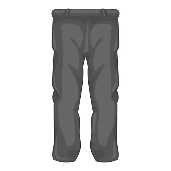 Pantalones deportivos para hombre icono, negro estilo monocromo — Archivo Imágenes Vectoriales