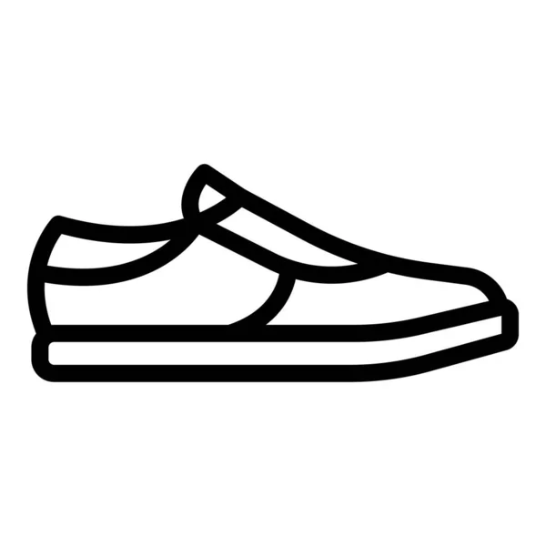 Icône chaussures de sport, style contour — Image vectorielle