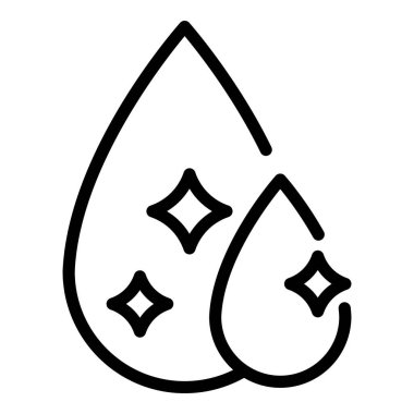 Temiz su damlaları simgesi, özet biçimi