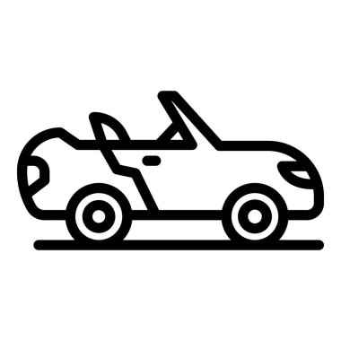 Üstü açılır araba simgesi, taslak biçimi