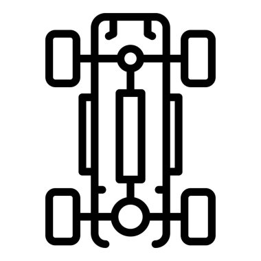 Araba tekerleği temel simgesi, taslak biçimi