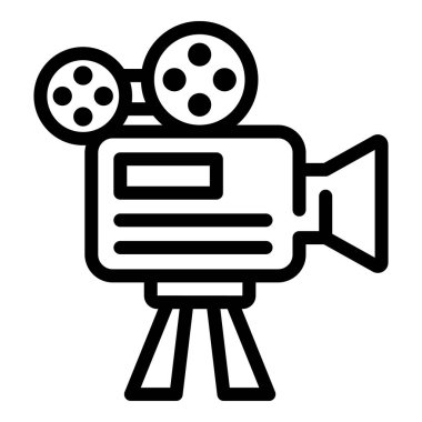 Film kamerası simgesi, özet biçimi