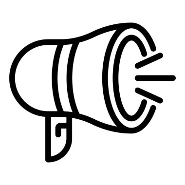 Yüksek sesli megafon simgesi, taslak biçimi