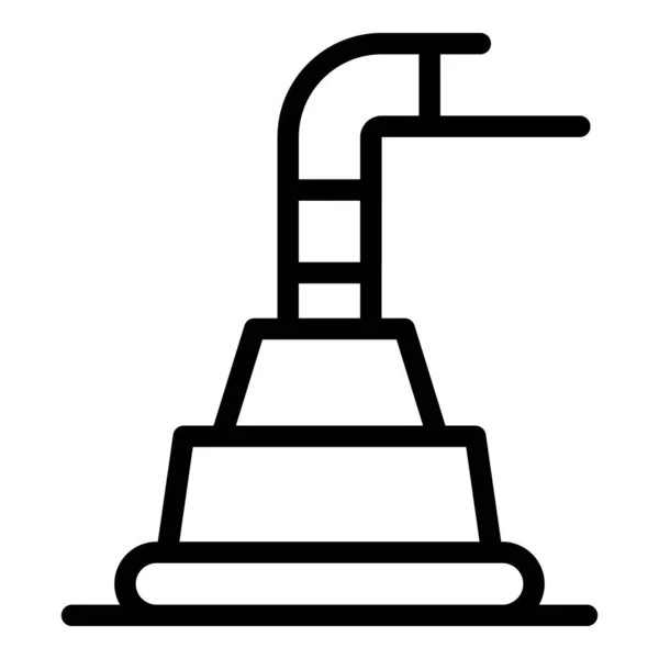 Wasserpumpe Symbol, Umriss Stil — Stockvektor