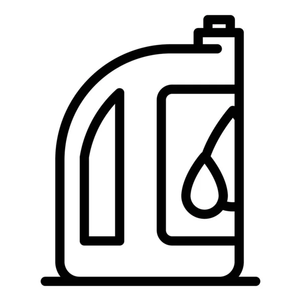 Ikona oleju samochodowego, styl konturu — Wektor stockowy