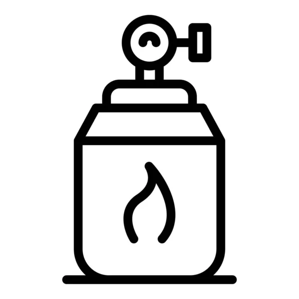 Fire extinguisher icon, outline style — Stock Vector