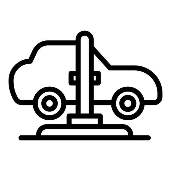 Icono de servicio de elevación de coche, estilo de esquema — Archivo Imágenes Vectoriales