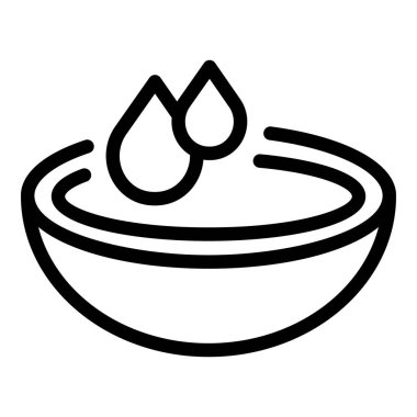 Ayak banyosu simgesi, taslak biçimi