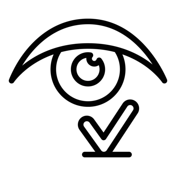 Bra vision ikon, kontur stil — Stock vektor