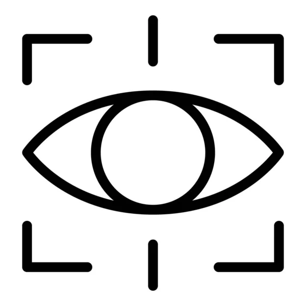 Icono de visión ocular, estilo de contorno — Archivo Imágenes Vectoriales