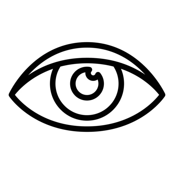 Dry eye icon, outline style — 스톡 벡터