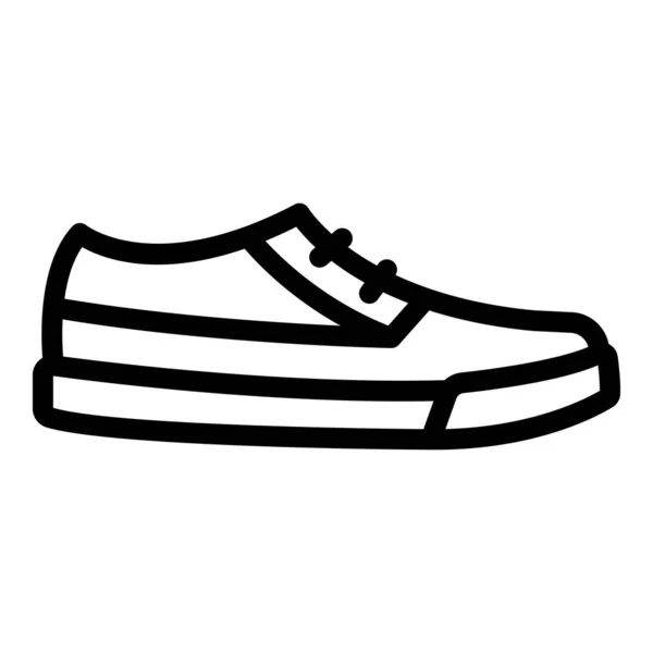 Hombre zapatillas icono, contorno de estilo — Archivo Imágenes Vectoriales