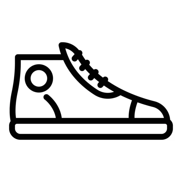 Adidas sneaker icon, outline style — Stock Vector