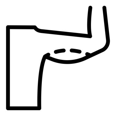 Hastane plastik cerrahi ikonu, taslak biçimi