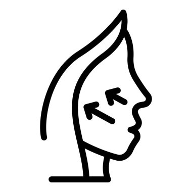 Yüz cerrahisi simgesi, özet biçimi