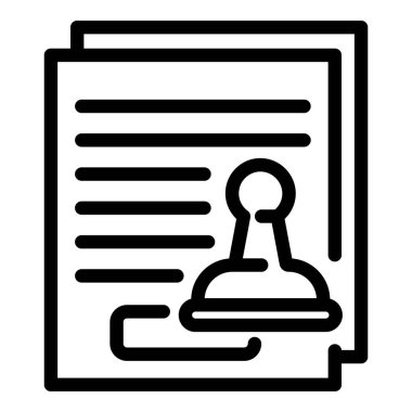 Damga kağıt simgesi, özet biçimi